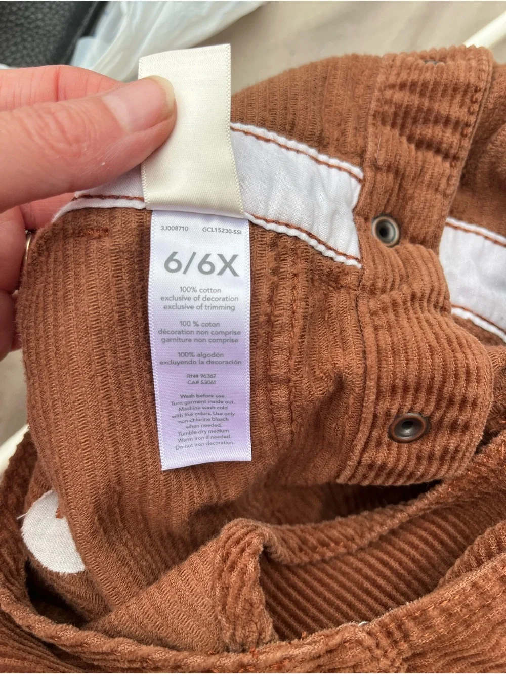 OshKosh B'gosh Brown Corduroy Overall Dress